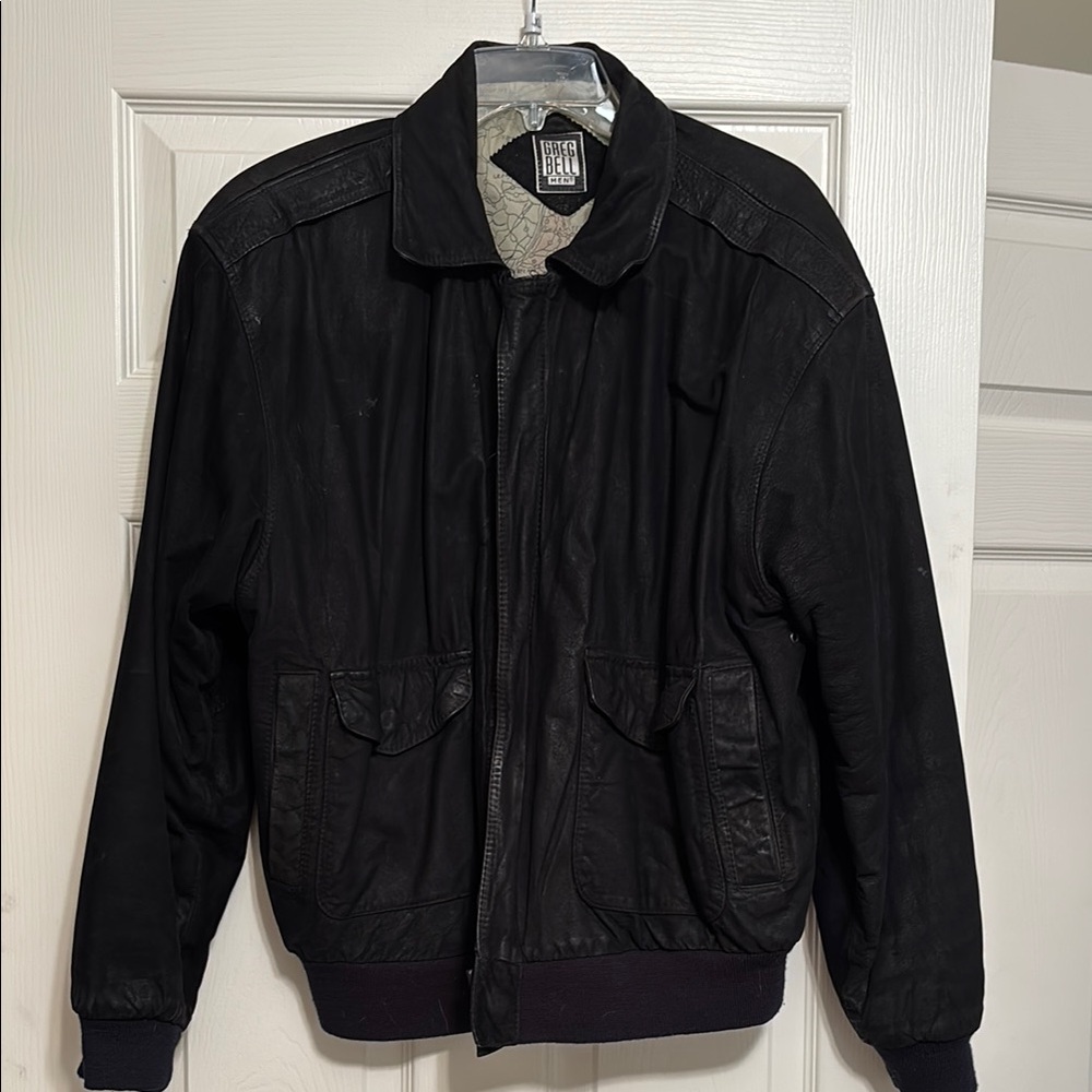 Men's Black Leather Jacket